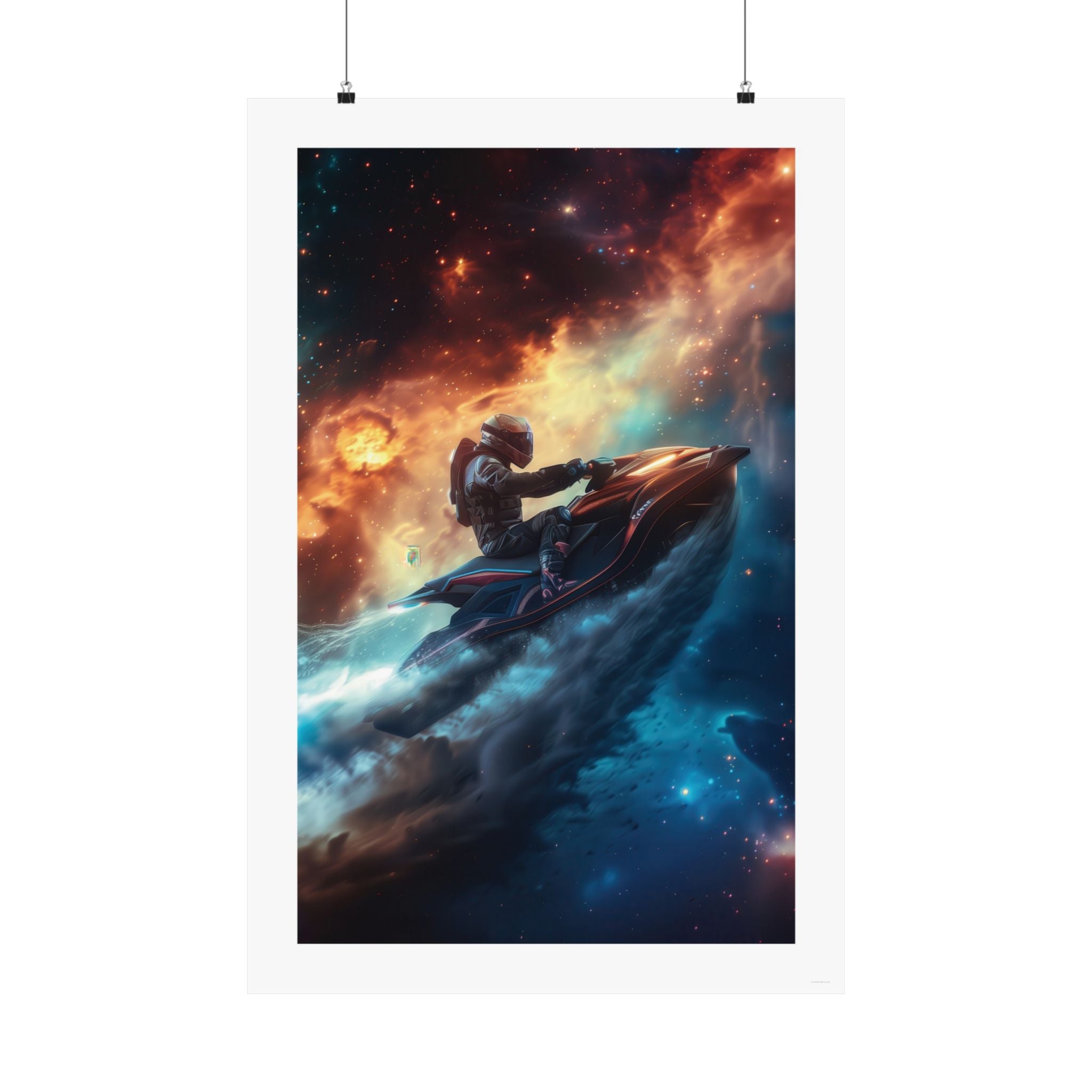 Starrider Gallery Print, poster, wall art, photo, jet ski, cosmic, space